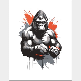 gorilla fighter Posters and Art